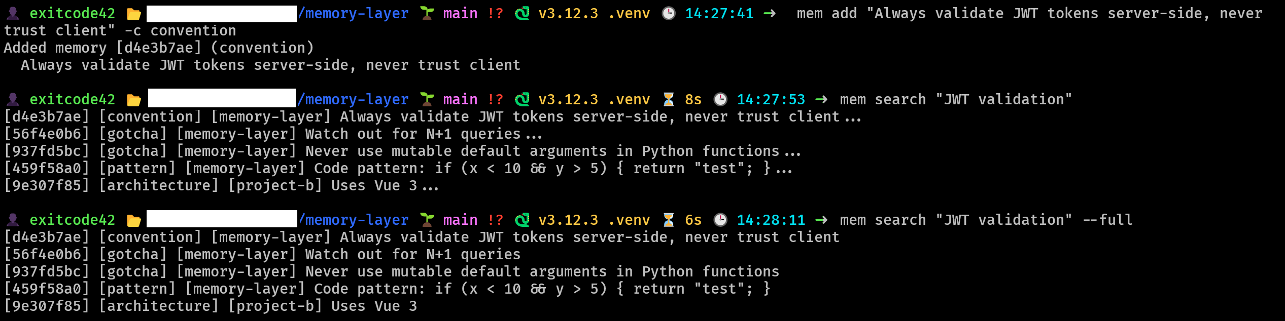 CLI Add and Search